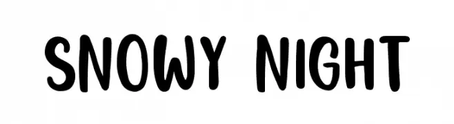 Snowy Night  Fuentes Gratis Descargar