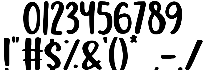 Snowy Night Font OTHER CHARS