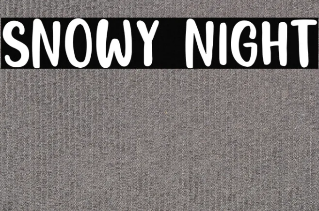 Snowy Night Example 3
