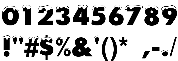 Snowy Plain Font OTHER CHARS