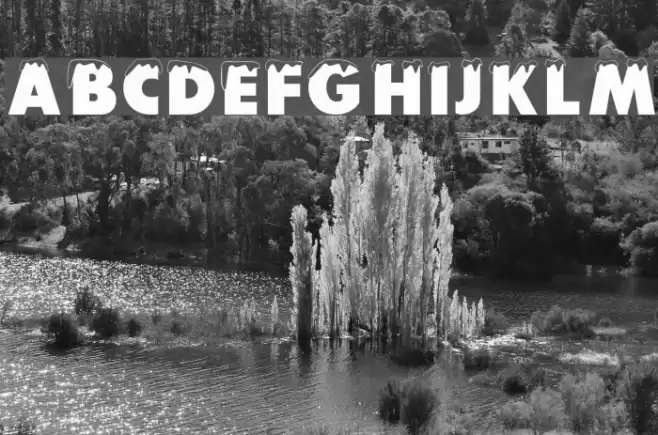 Snowy Plain Font examples