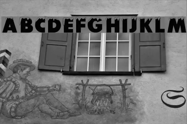 Snowy Plain Font examples