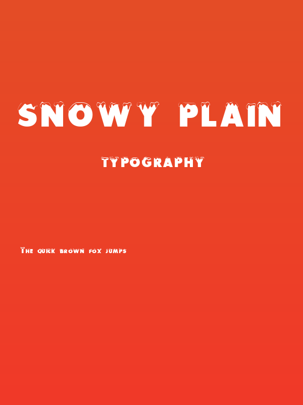 Snowy Plain Poster