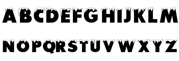 Snowy Plain Font LOWERCASE