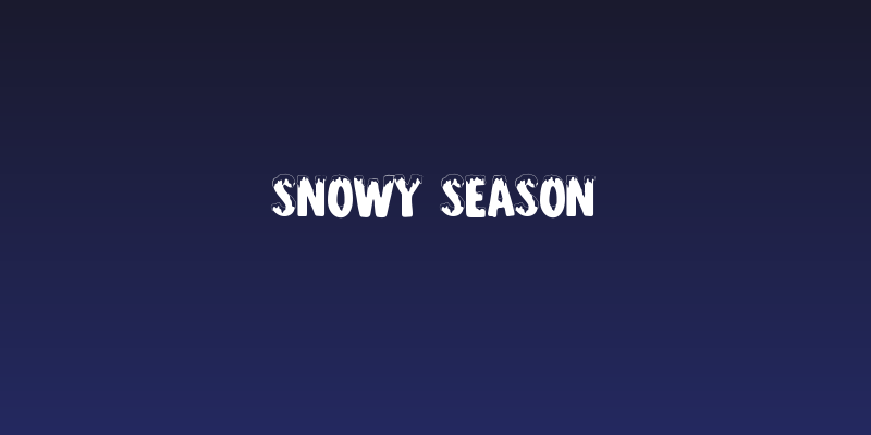 Snowy Season Social Header
