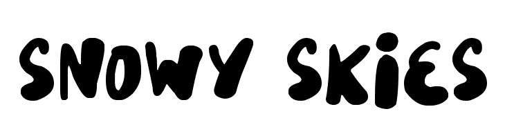 Snowy Skies  Descarca Fonturi Gratis