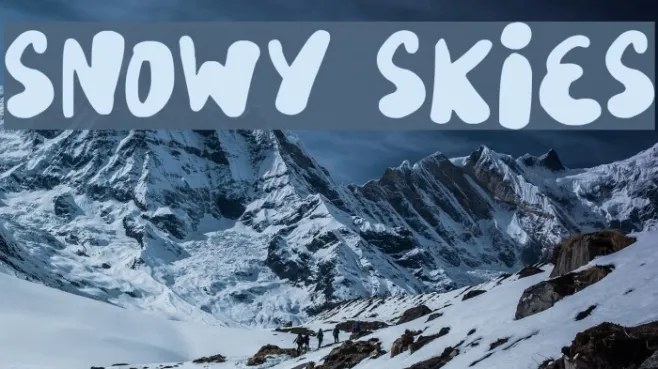 Snowy Skies Example 1