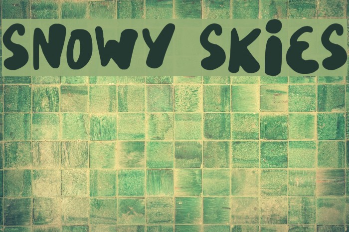 Snowy Skies Font examples