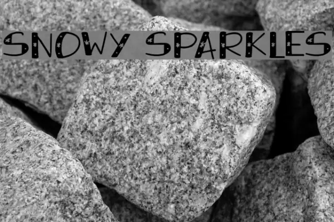 Snowy Sparkles Font examples