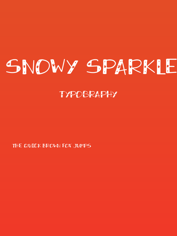 Snowy Sparkles Poster
