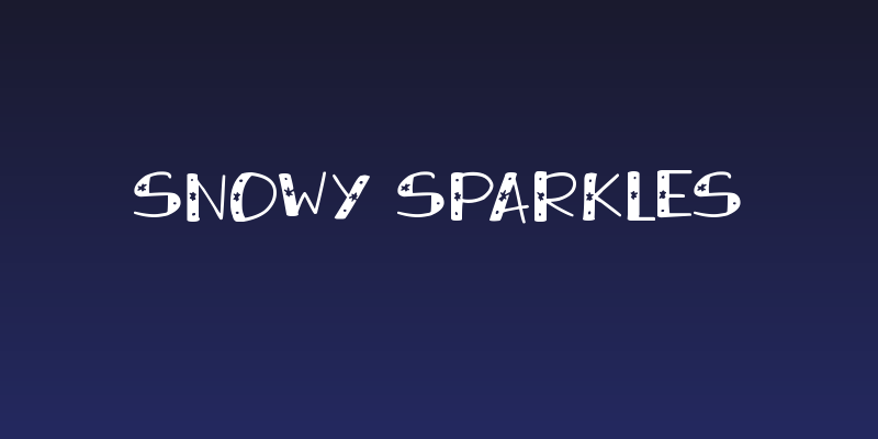 Snowy Sparkles Social Header