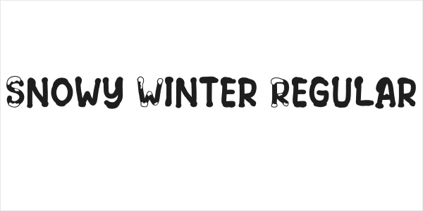 Snowy Winter Regular Logo