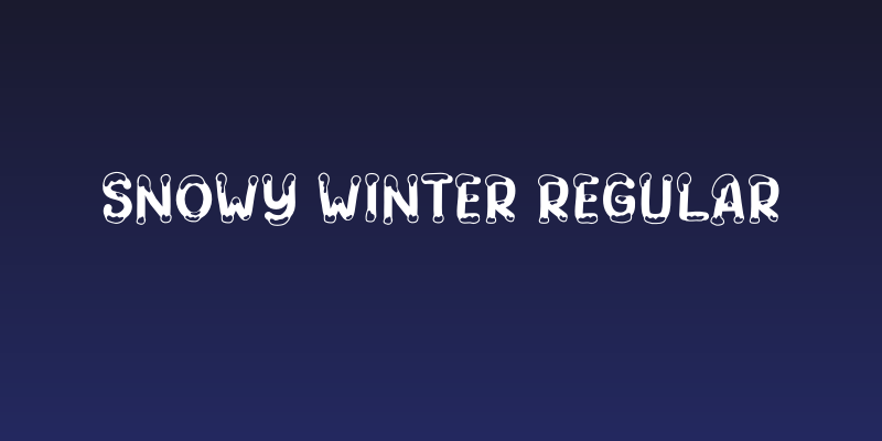 Snowy Winter Regular Social Header