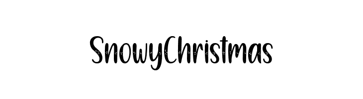 SnowyChristmas  フリーフォントのダウンロード