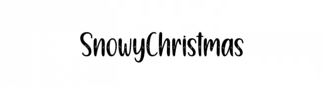 SnowyChristmas  Frei Schriftart Herunterladen