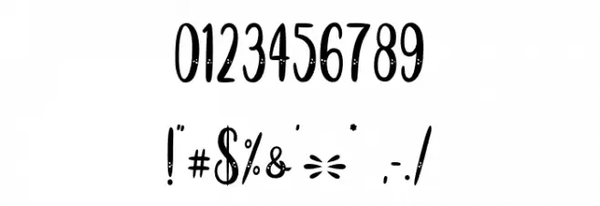 SnowyChristmas Font OTHER CHARS