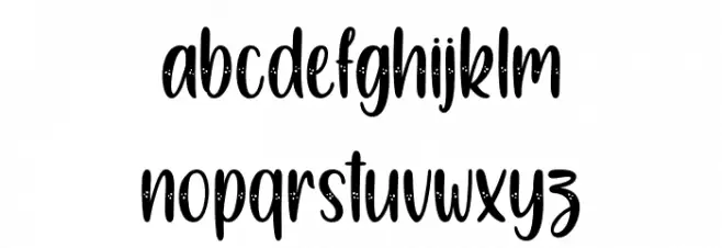 SnowyChristmas Caratteri MINUSCOLO