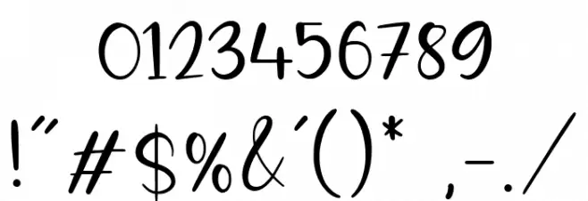 Snowyland Font OTHER CHARS