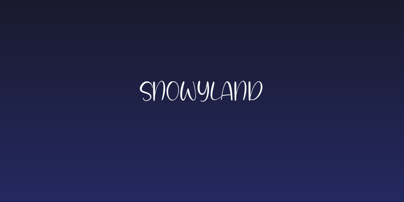 Snowyland Social Header