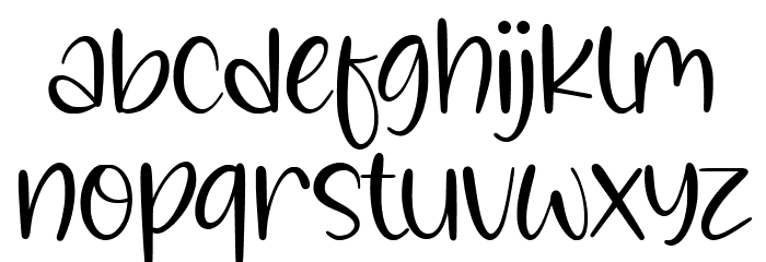 Snowyland Font LOWERCASE
