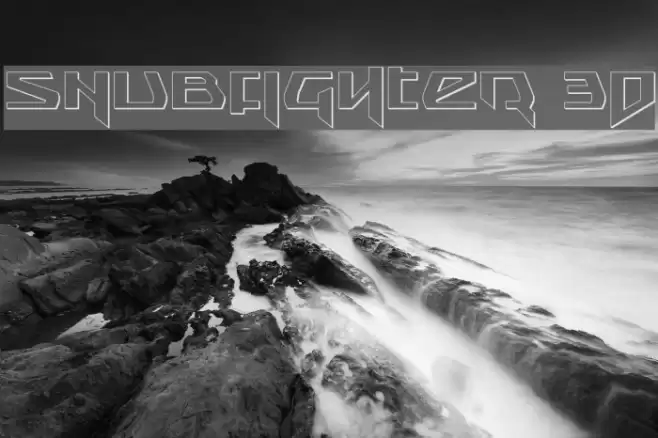 Snubfighter 3D Font examples