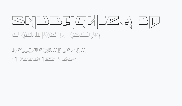 Snubfighter 3D Business Card