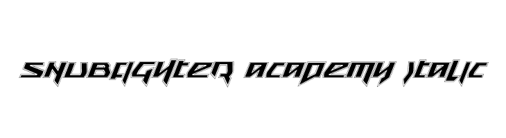 Snubfighter Academy Italic  font caratteri gratis