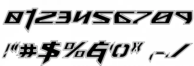 Snubfighter Academy Italic Font OTHER CHARS