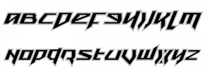 Snubfighter Academy Italic Fonte MAIÚSCULAS