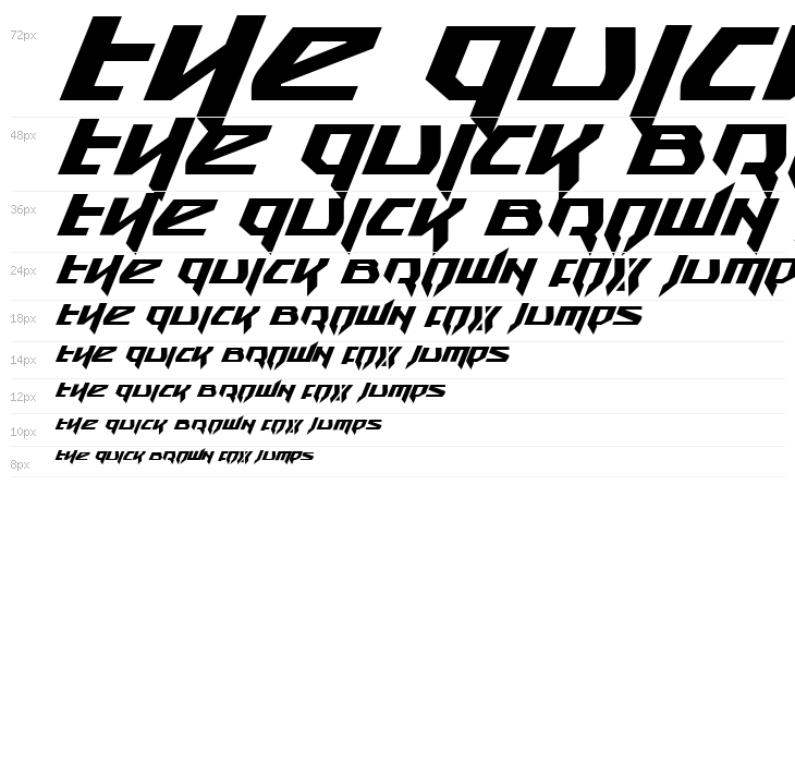 Snubfighter Bold Italic Waterfall