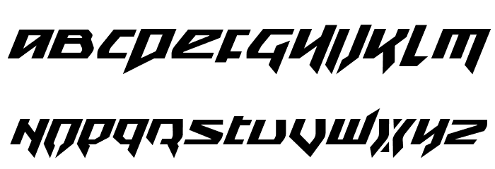 Snubfighter Bold Italic Font LOWERCASE