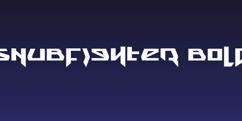 Snubfighter Bold Social Header