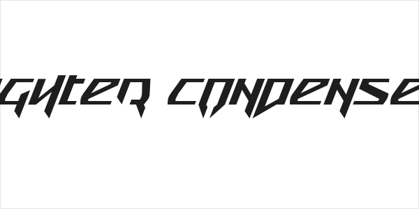 Snubfighter Condensed Italic Logo