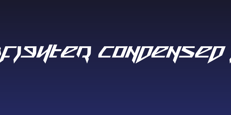 Snubfighter Condensed Italic Social Header