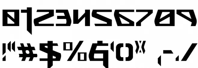 Snubfighter Condensed Font OTHER CHARS