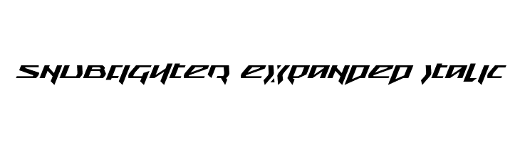 Snubfighter Expanded Italic  免费字体下载