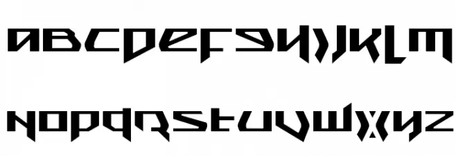 Snubfighter Expanded خط أحرف كبيرة