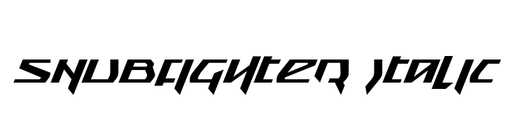 Snubfighter Italic  Скачать бесплатные шрифты