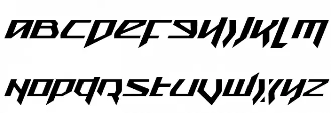 Snubfighter Italic Font UPPERCASE