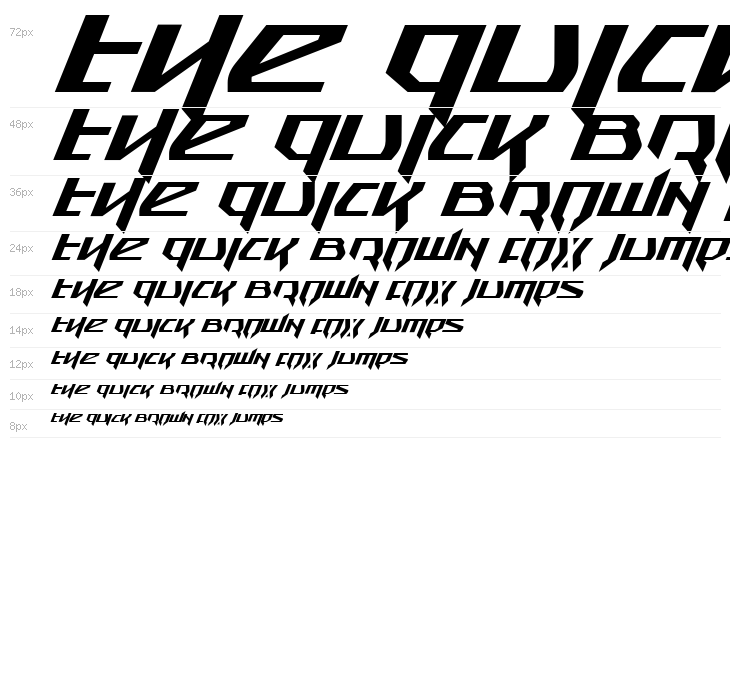 Snubfighter Italic Waterfall