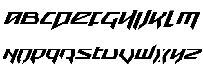 Snubfighter Italic Font LOWERCASE