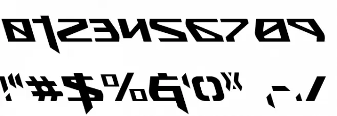 Snubfighter Leftalic Font OTHER CHARS