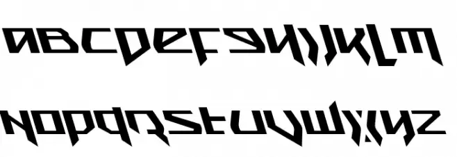 Snubfighter Leftalic Caratteri MAIUSCOLE