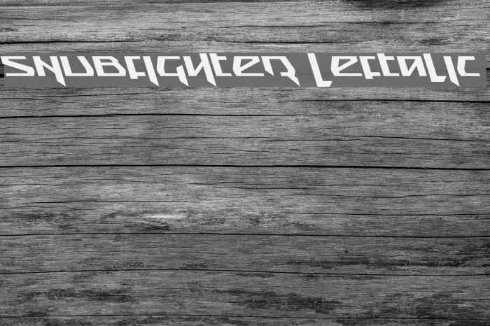 Snubfighter Leftalic Example 1