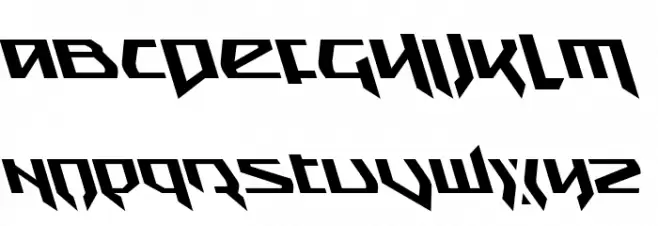 Snubfighter Leftalic Font LOWERCASE