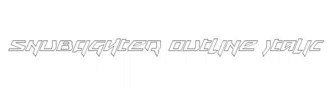 Snubfighter Outline Italic  Free Fonts Download