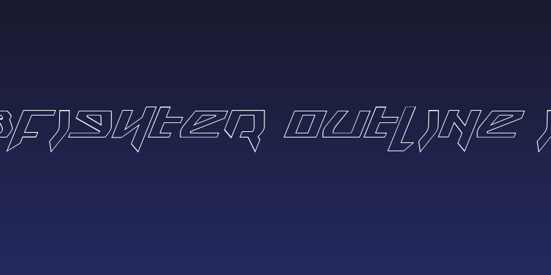 Snubfighter Outline Italic Social Header