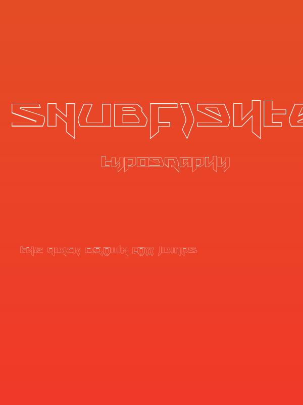 Snubfighter Outline Poster