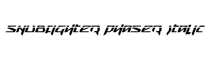 Snubfighter Phaser Italic  Frei Schriftart Herunterladen