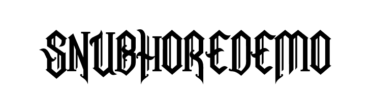 SnubhoreDemo  Frei Schriftart Herunterladen